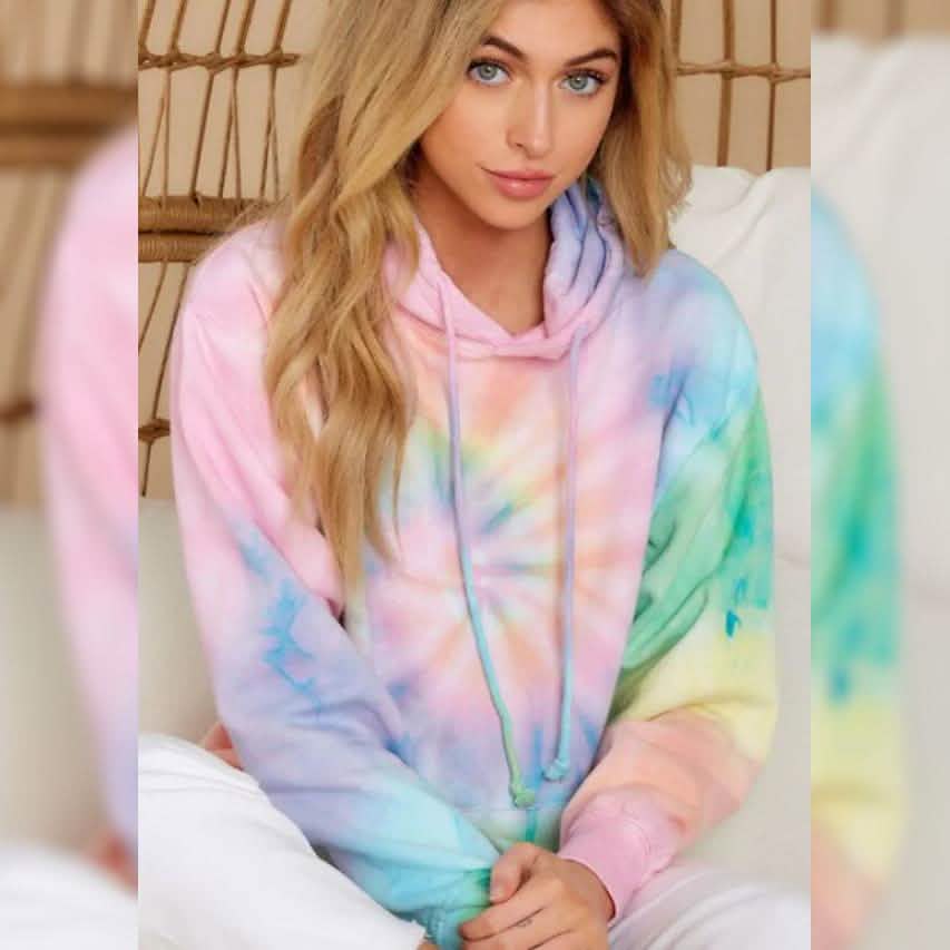 Women's Hoodie Pullover Tie Dye Hoodies