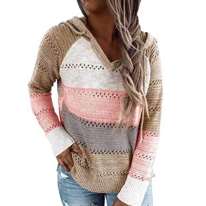 Women's Lightweight and Breathable Knit Hoodie