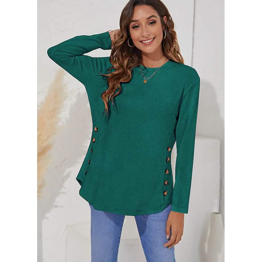 Women's Long Sleeve Crew Neck T-Shirt
