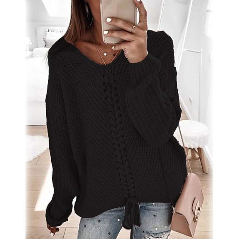 Women's Ribbed Knit Long Sleeve Lightweight Tunic Top