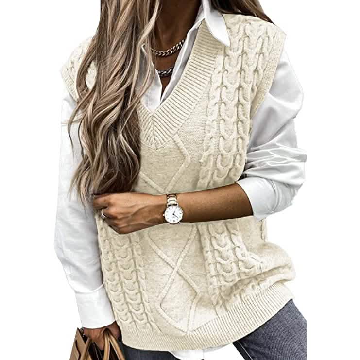 Women's Sleeveless Sweater Vest Top