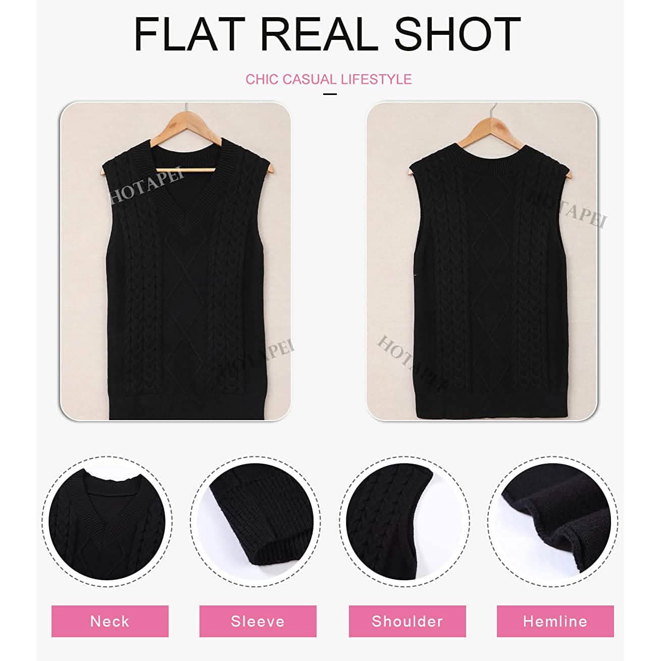 Women's Sleeveless Sweater Vest Top