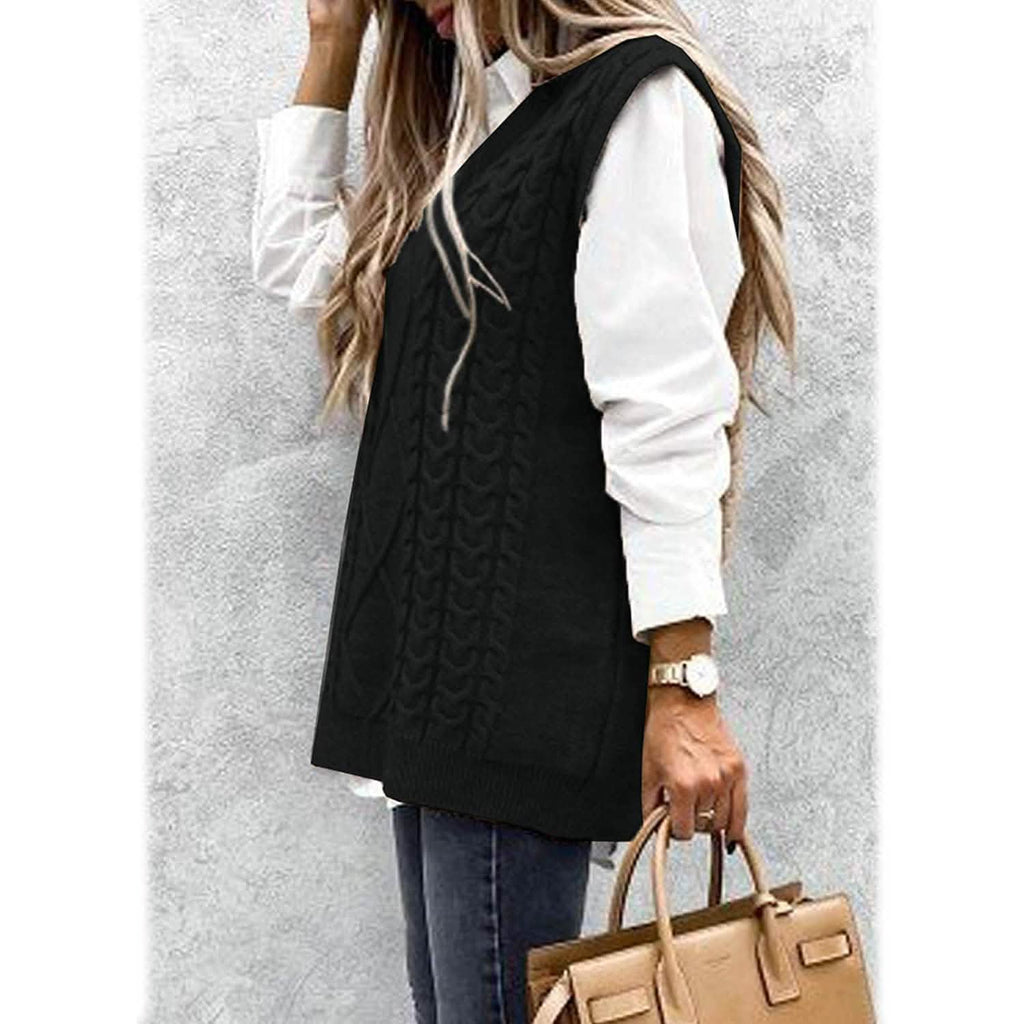 Women's Sleeveless Sweater Vest Top