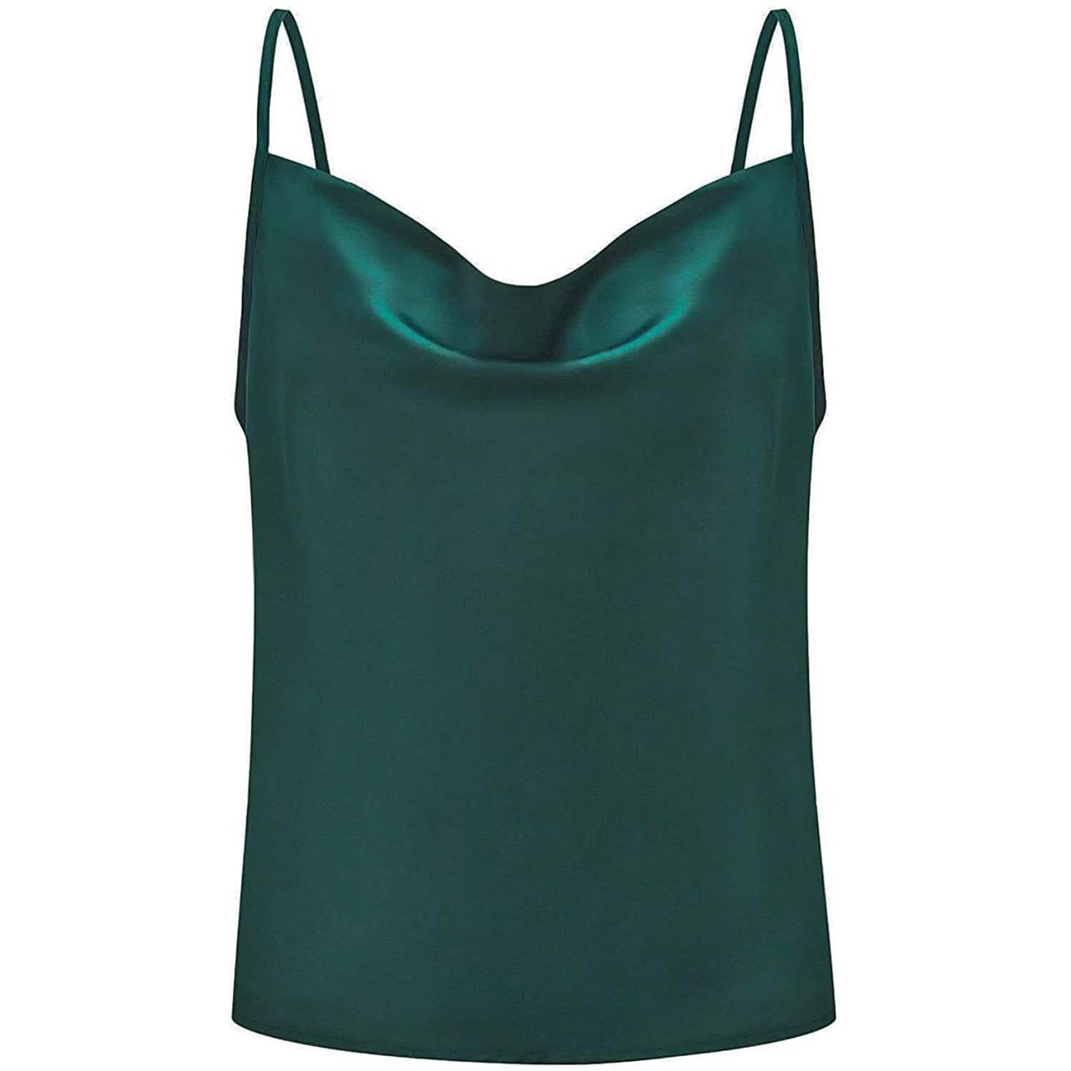 Women's Spaghetti Strap V-Neck Satin Suspender